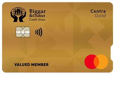 Personal Card - Centra Gold Mastercard<sup>®</sup>