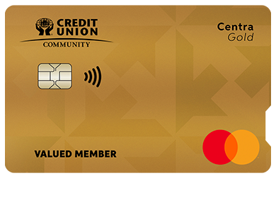 Personal Card - Centra Gold Mastercard<sup>®</sup>