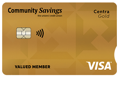 Personal Card - <p>Centra Visa* Gold Card</p>

