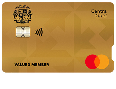 Personal Card - Centra Gold Mastercard<sup>®</sup>