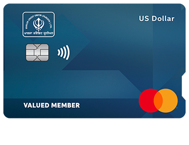 Personal Card - US Dollar Mastercard<sup><font size="2">®</font></sup>