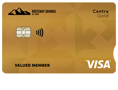 Personal Card - <p>Centra Visa* Gold Card</p>
