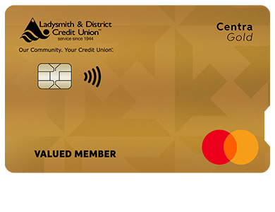 Personal Card - Centra Gold Mastercard<sup>®</sup>