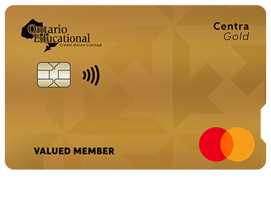 Personal Card - Centra Gold Mastercard<sup>®</sup>