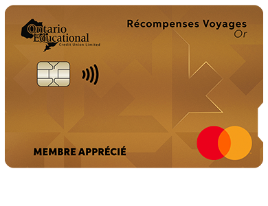 Personal Card - Mastercard<sup>MD </sup>Récompenses voyages Or<br>
<strong>Pour les titulaires de carte existants seulement</strong>