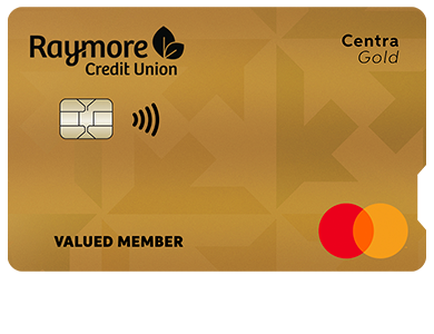 Personal Card - Centra Gold Mastercard<sup>®</sup>