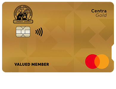 Personal Card - Centra Gold Mastercard<sup>®</sup>