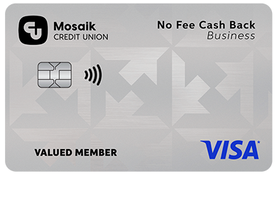 Business Card - No Fee Cash Back&nbsp;Visa* Business Card