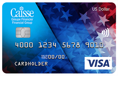 Personal Card - Visa* en dollars américains