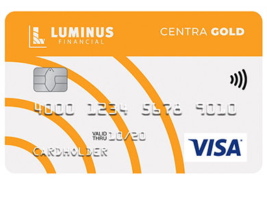 Personal Card - <p>Centra Visa* Gold Card</p>

