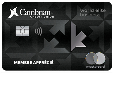 Business Card - World Elite<sup>MD</sup>&nbsp;Mastercard pour entreprise