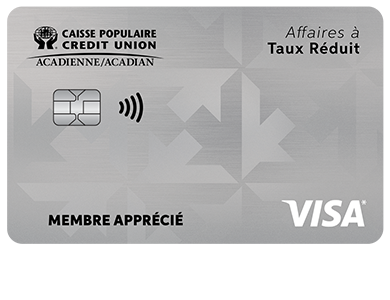 Business Card - Visa* Affaires à taux réduit