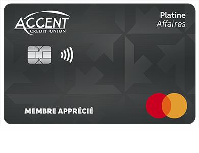 Business Card - Mastercard<sup>MD</sup> Affaires Platine<br>
<strong>Pour les titulaires de carte existants seulement</strong>