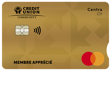 Personal Card - Mastercard<sup>MD&nbsp;</sup>Centra Or