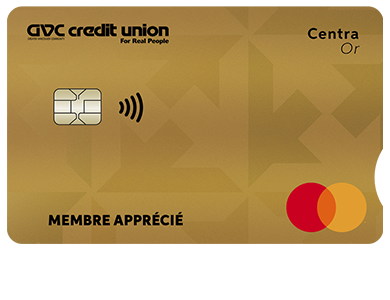 Personal Card - Mastercard<sup>MD&nbsp;</sup>Centra Or