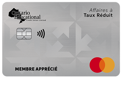 Business Card - Mastercard<sup>MD&nbsp;</sup>Affaires à taux réduit