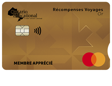 Personal Card - Mastercard<sup>MD </sup>Récompenses voyages Or<br>
<strong>Pour les titulaires de carte existants seulement</strong>