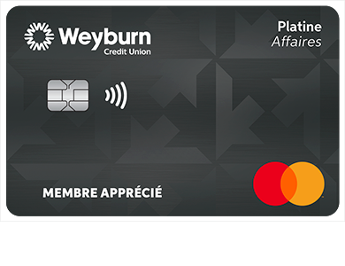 Business Card - Mastercard<sup>MD</sup> Affaires Platine<br>
<strong>Pour les titulaires de carte existants seulement</strong>