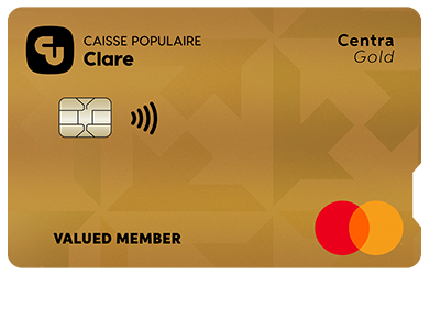 Personal Card - Centra Gold Mastercard<sup>®</sup>