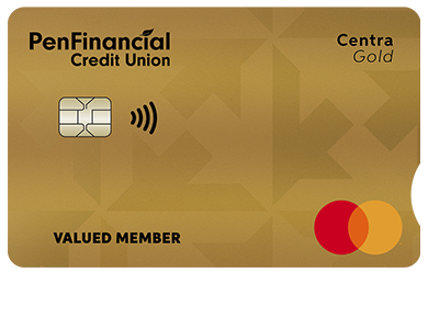 Personal Card - Centra Gold Mastercard<sup>®</sup>