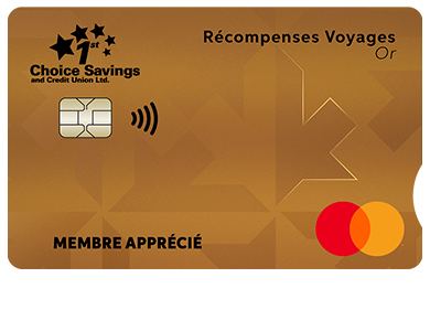 Personal Card - Mastercard<sup>MD </sup>Récompenses voyages Or<br>
<strong>Pour les titulaires de carte existants seulement</strong>
