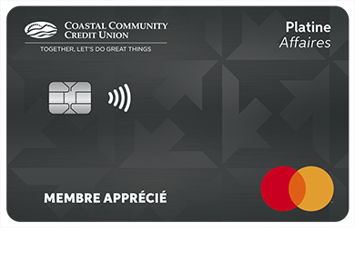 Business Card - Mastercard<sup>MD</sup> Affaires Platine<br>
<strong>Pour les titulaires de carte existants seulement</strong>