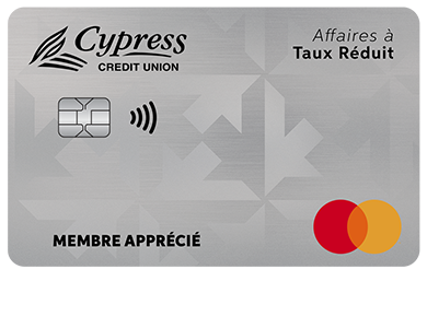 Business Card - Mastercard<sup>MD&nbsp;</sup>Affaires à taux réduit