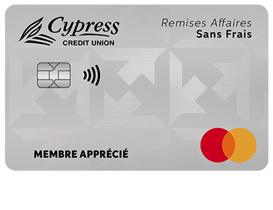 Business Card - Mastercard<sup>MD</sup> Remises Affaires sans frais