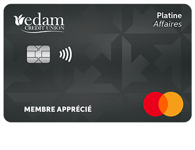 Business Card - Mastercard<sup>MD</sup> Affaires Platine<br>
<strong>Pour les titulaires de carte existants seulement</strong>