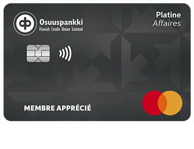 Business Card - Mastercard<sup>MD</sup> Affaires Platine<br>
<strong>Pour les titulaires de carte existants seulement</strong>