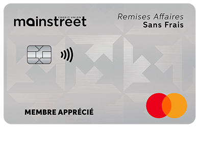 Business Card - Mastercard<sup>MD</sup> Remises Affaires sans frais