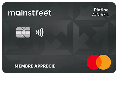Business Card - Mastercard<sup>MD</sup> Affaires Platine<br>
<strong>Pour les titulaires de carte existants seulement</strong>