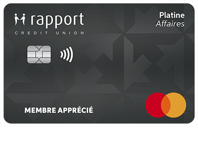 Business Card - Mastercard<sup>MD</sup> Affaires Platine<br>
<strong>Pour les titulaires de carte existants seulement</strong>