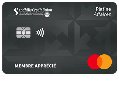 Business Card - Mastercard<sup>MD</sup> Affaires Platine<br>
<strong>Pour les titulaires de carte existants seulement</strong>