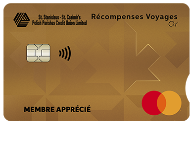 Personal Card - Mastercard<sup>MD </sup>Récompenses voyages Or<br>
<strong>Pour les titulaires de carte existants seulement</strong>